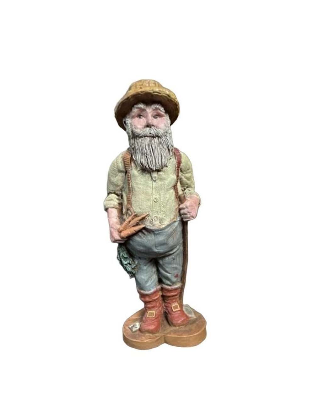 Sarah's Attic Farmer Santa Figurine 1988 Santa of the Month Series #A 463